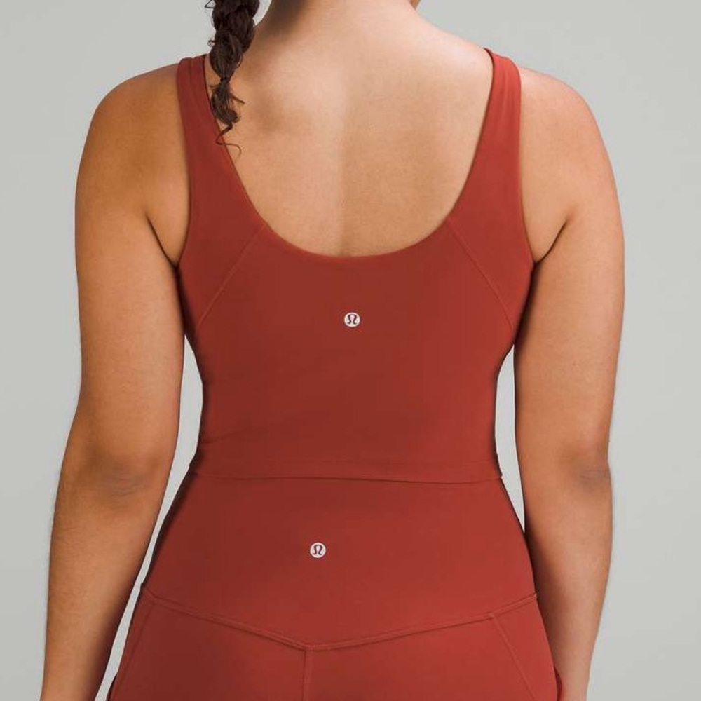 Lululemon Align High-Neck Tank Top in Cayenne